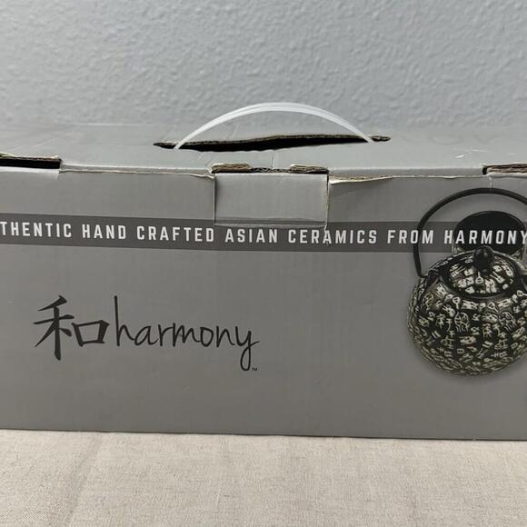 VTG Hand Crafted Asian Ceramic Tea Set 5pc. HARMONY NIB - Picture 6 of 6